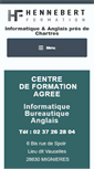 Mobile Screenshot of hennebert-formation.com