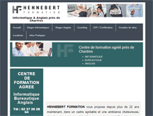 Tablet Screenshot of hennebert-formation.com